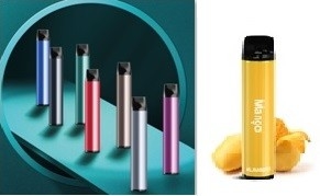 50mg Salt Nicotine Vaped Disposable Electronic Cigarette Frozen Pineapple Flavors